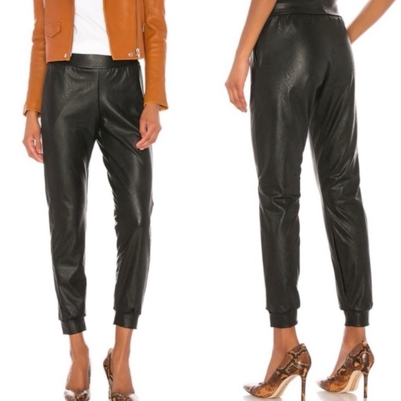 COMMANDO faux leather jogger pants - Picture 1 of 5